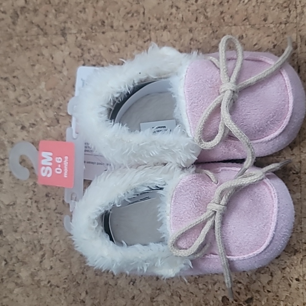 Pink Baby Booties 0-6 months